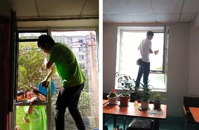 沈陽分公司來到松蒲博愛護養中心獻愛心